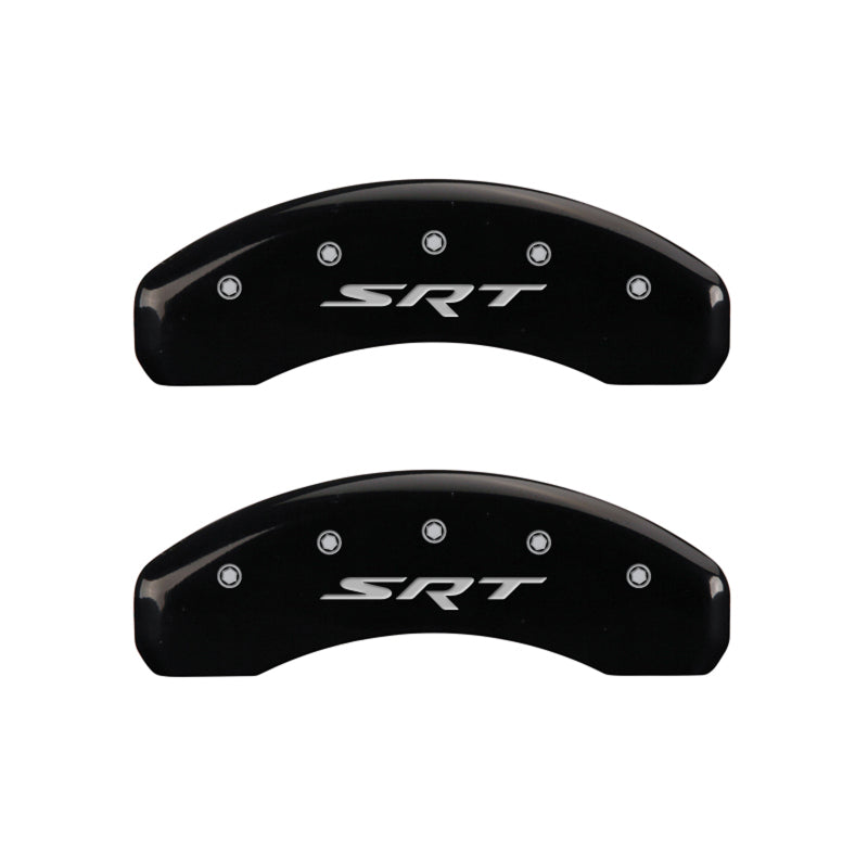 MGP 4 Caliper Covers Engraved Front & Rear SRT Black finish silver ch-thumbmail-5