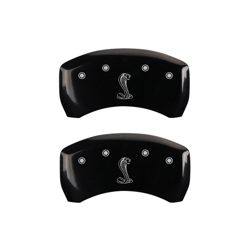 MGP Rear set 2 Caliper Covers Engraved Rear Snake Black finish silver ch-thumbmail-2