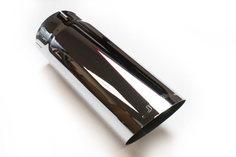 JBA 4in x 4.5in x 12in Angle Cut Chrome Plated Exhaust Tip-thumbmail-2