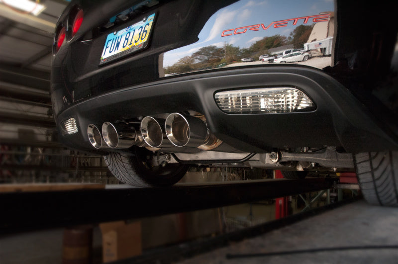Stainless Works 2009-13 C6 Corvette Axleback 2-1/2in Dual Chambered Turbo Mufflers Quad 4in Tips-thumbmail-10