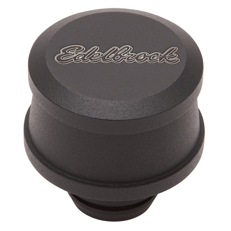 Edelbrock Billet Aluminum Breather w/ Black Powder Coat Finish-thumbmail-3