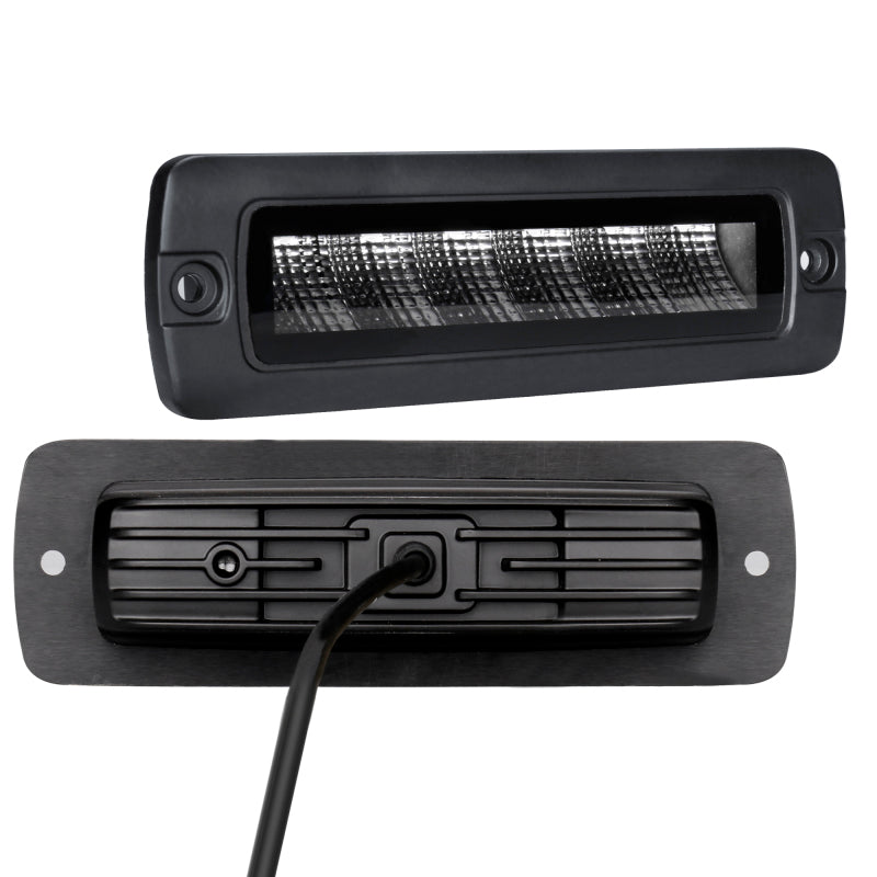 Go Rhino Xplor Blackout Series Sixline LED Flood Light Kit (Flush Mount) - Blk (Pair)-thumbmail-11