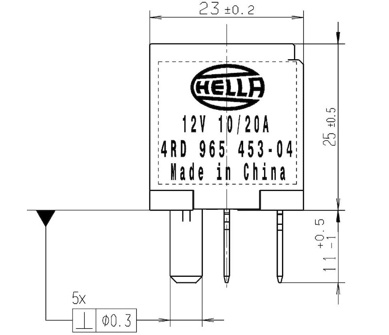 Hella Relay Micro Iso 5 Pole 12V Spst Res-thumbmail-9