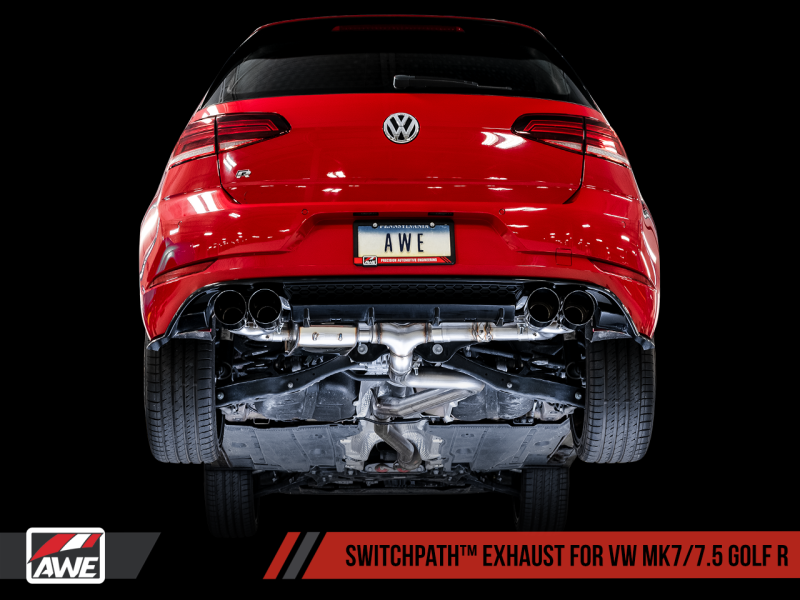 AWE Tuning Mk7 Golf R SwitchPath Exhaust w/Chrome Silver Tips 102mm-thumbmail-9