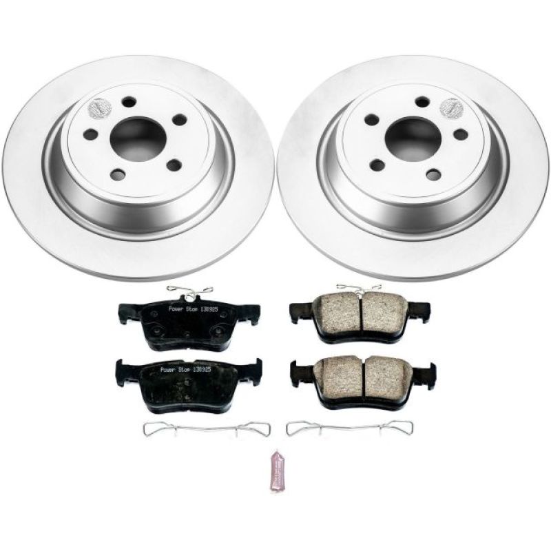Power Stop 15-19 Ford Edge Rear Z17 Evolution Geomet Coated Brake Kit-thumbmail-1
