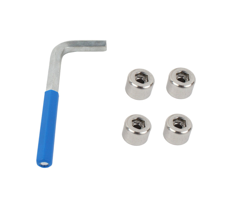 Kentrol 97-06 Jeep OEM Anti-Theft Door Nuts Wrangler TJ - Polished Silver-thumbmail-1