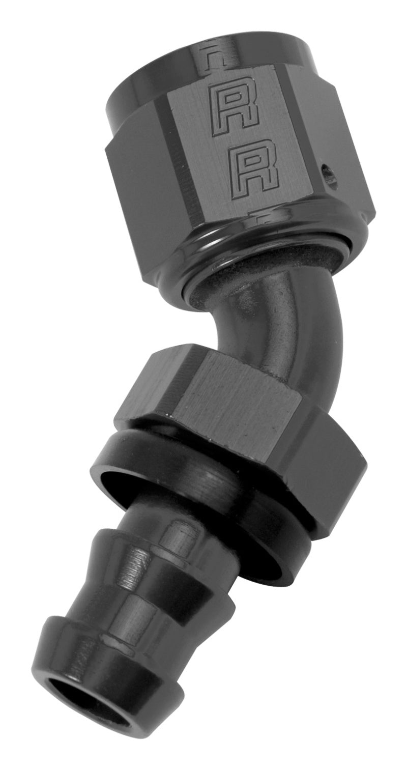 Russell Performance -8 AN Twist-Lok 45 Degree Hose End (Black)-thumbmail-4