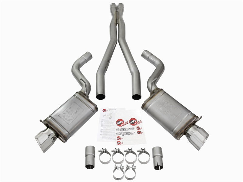 aFe Mach Force-Xp 3in CB Stainless Steel Dual Exhaust System w/Polished Tips 09-15 Cadillac CTS-V-thumbmail-8