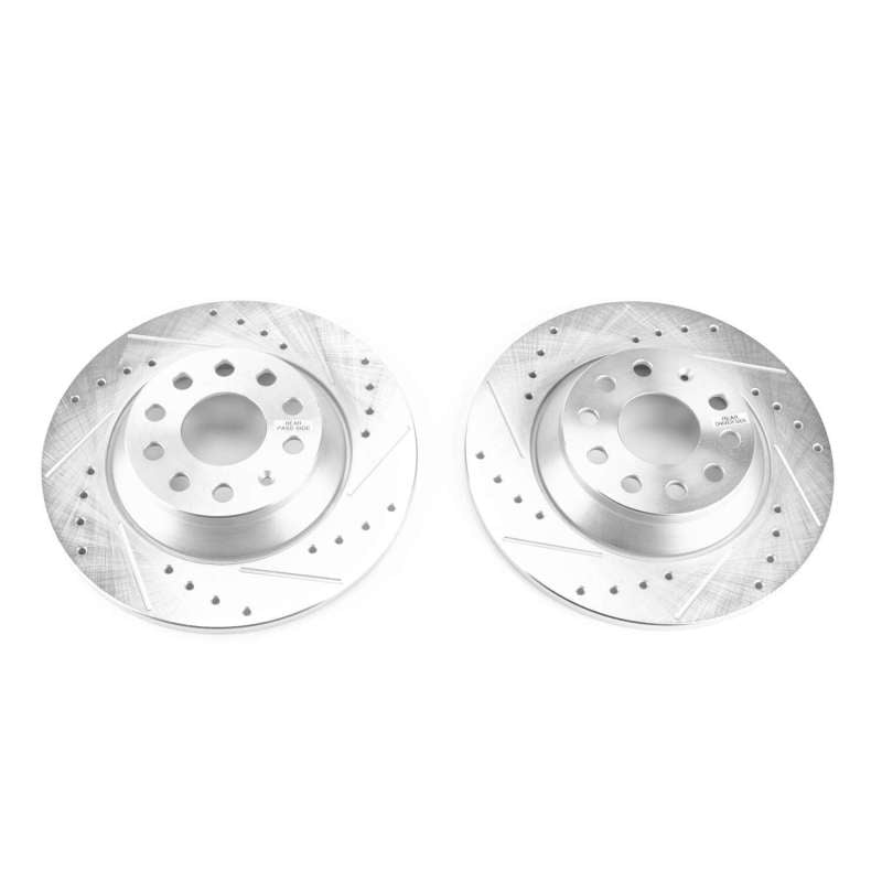Power Stop 15-16 Audi A3 Rear Evolution Drilled & Slotted Rotors - Pair-thumbmail-2