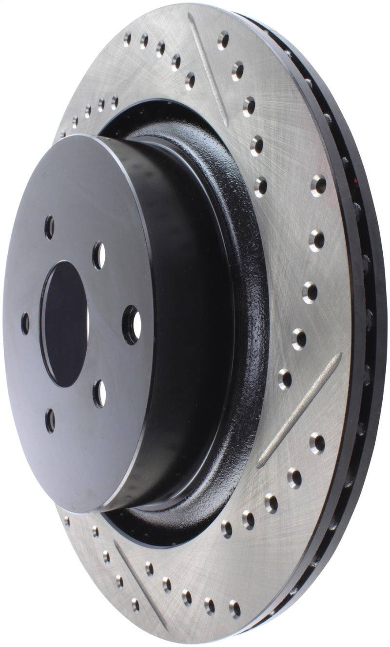 StopTech 09 Infiniti FX50 SportStop Slotted & Drilled Rear Left Rotor-thumbmail-7