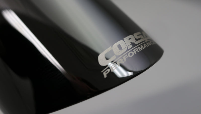 Corsa Single Universal 3.0in Inlet / 4.0in Outlet Black PVD Pro-Series Tip Kit-thumbmail-3