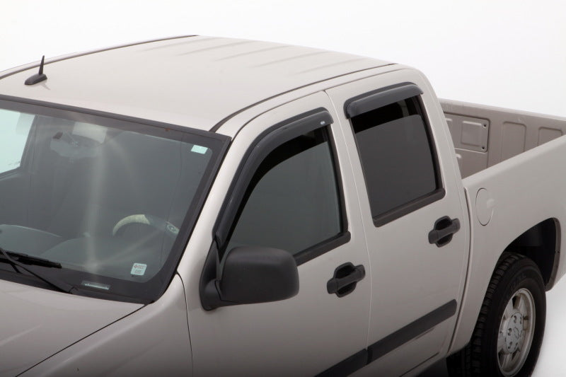 AVS 04-12 Chevy Colorado Crew Cab Ventvisor Outside Mount Window Deflectors 4pc - Smoke-thumbmail-8