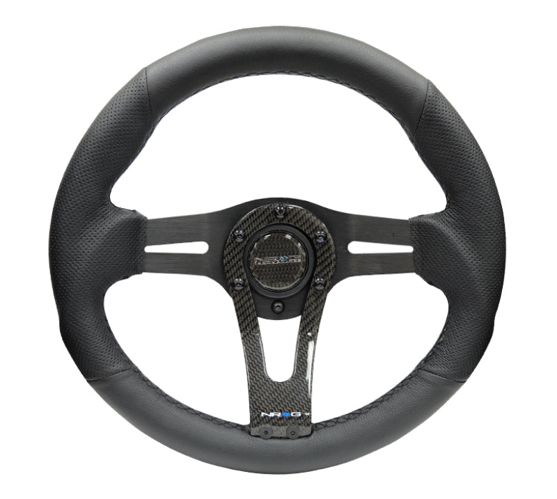 NRG Reinforced Steering Wheel (320mm) w/Carbon Center Spoke-thumbmail-4