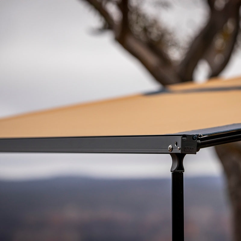 ARB Aluminum Awning, Black Frame, 8.2FT x 8.2FT, Installed with LED Light Strip-thumbmail-5