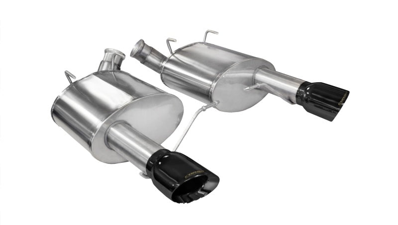 Corsa 11-14 Ford Mustang GT/Boss 302 5.0L V8 Black Sport Axle-Back Exhaust-thumbmail-1