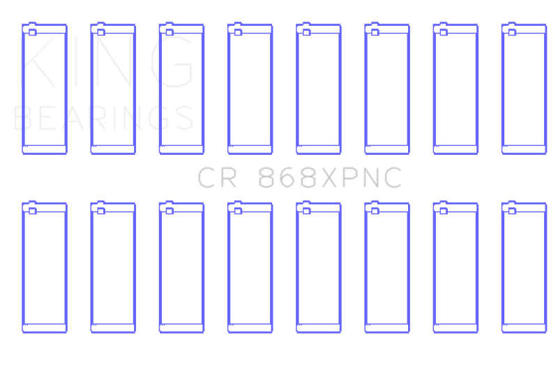 King Ford V8 4.6L/5.4L SOHC Coated (Size .026) Connecting Rod Bearings (Set of 8)-thumbmail-2