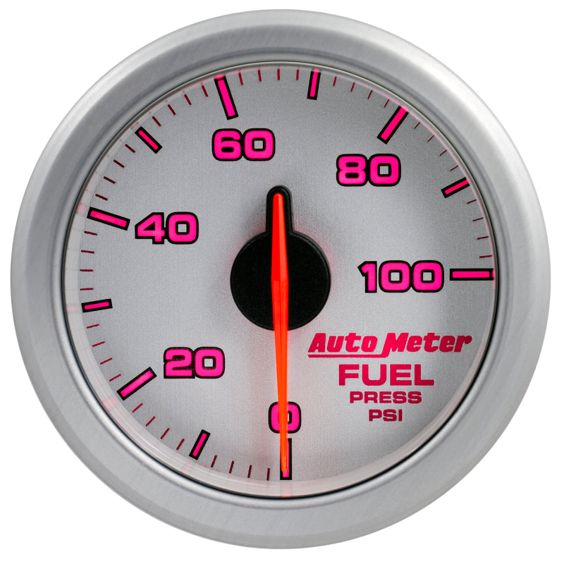 Autometer Airdrive 2-1/6in Fuel Pressure Gauge 0-100 PSI - Silver-thumbmail-4
