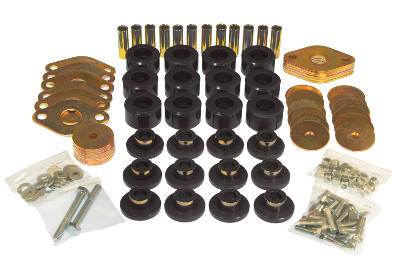 Prothane 07-11 Jeep Wrangler JK 4DR Body Mount Kit - Black-thumbmail-1