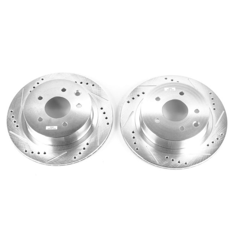 Power Stop 03-05 Infiniti G35 Rear Evolution Drilled & Slotted Rotors - Pair-thumbmail-2