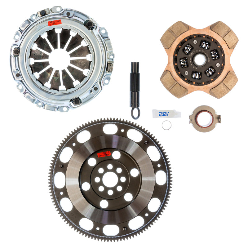 Exedy 2002-2006 Acura RSX Base L4 Stage 2 Cerametallic Clutch 4 Puck Disc Incl. HF02 Lightweight FW-thumbmail-3
