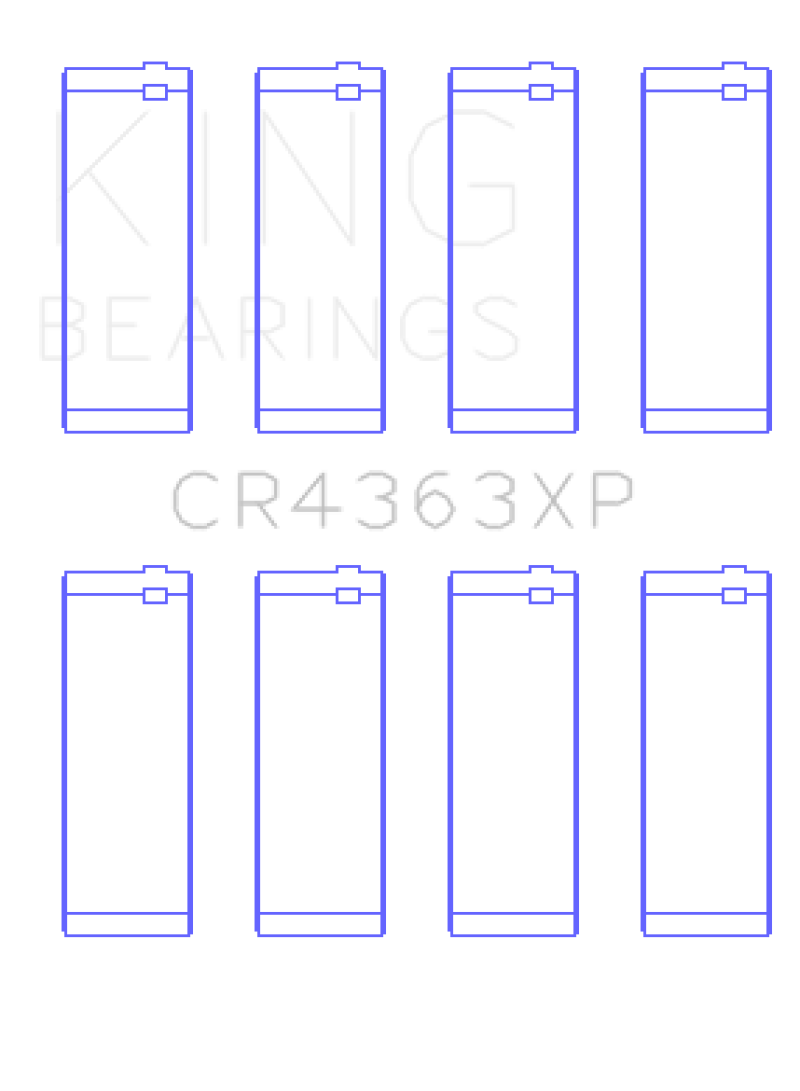 King 00-06 Chevrolet 2.2L DOHC Ecotec Connecting Rod Bearings (Set of 4)-thumbmail-2