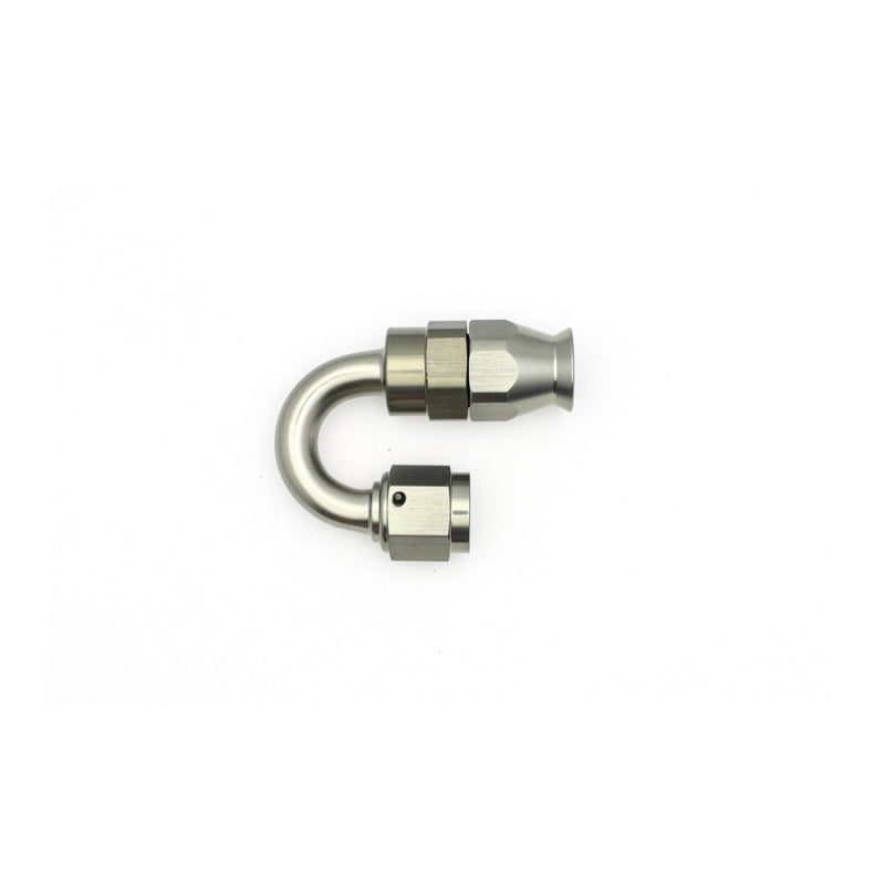DeatschWerks 6AN Female Swivel 180-Degree Hose End PTFE (Incl Olive Insert) - Anodized Matte Black-thumbmail-2