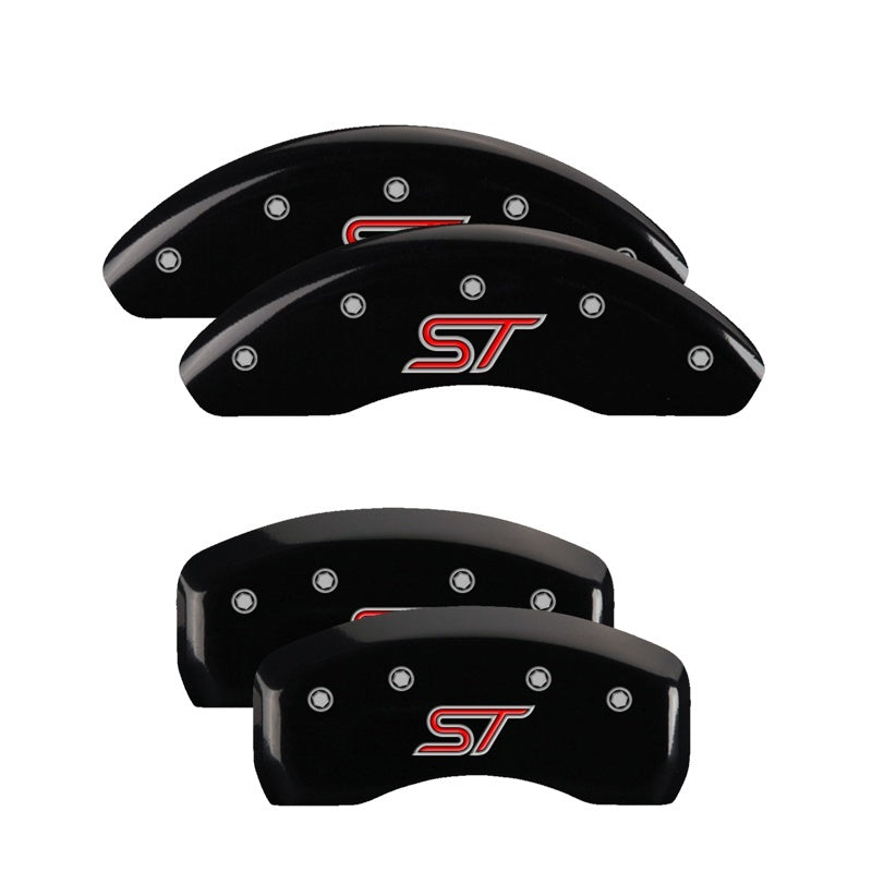 MGP 4 Caliper Covers Engraved Front & Rear ST Black finish silver ch-thumbmail-2