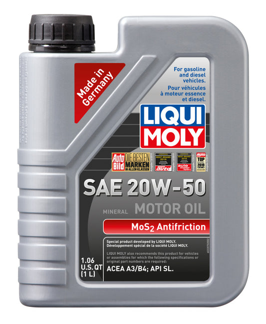 LIQUI MOLY 1L MoS2 Anti-Friction Motor Oil 20W50