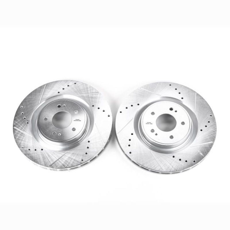 Power Stop 2008 Mitsubishi Lancer Front Evolution Drilled & Slotted Rotors - Pair-thumbmail-1