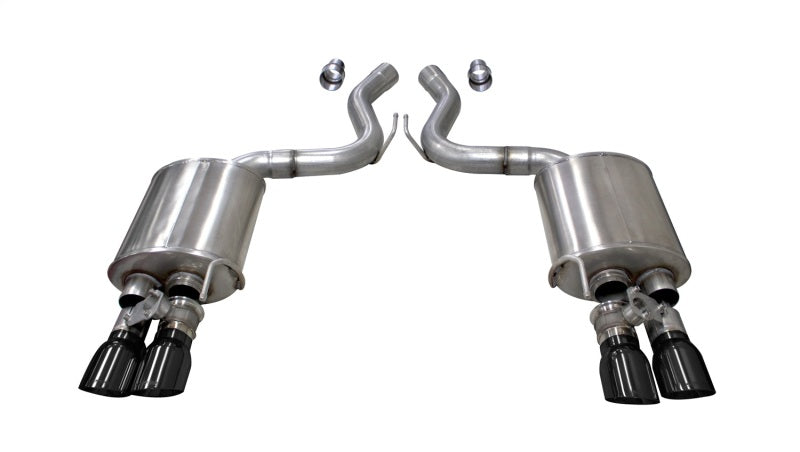 Corsa 2018+ Ford Mustang GT Fastback 5.0L 3in Sport Axle-Back Exhaust w/ 4in Black Tips-thumbmail-1