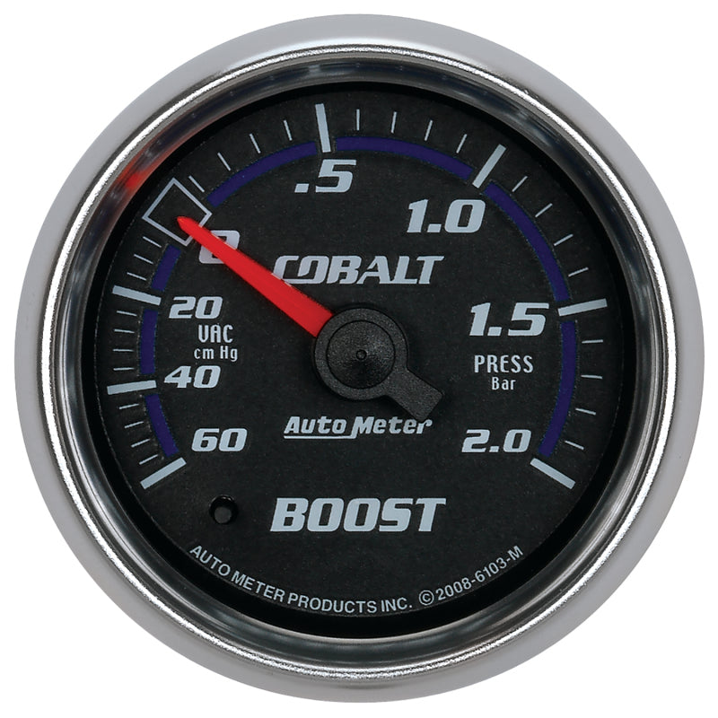 Autometer Cobalt 52mm 2 BAR Mechanical Boost Gauge-thumbmail-1