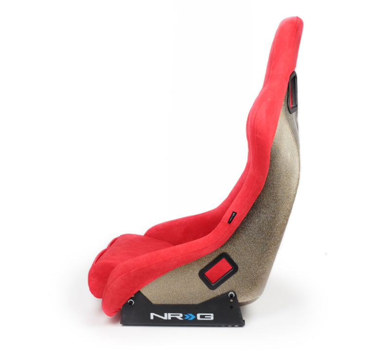 NRG FRP Bucket Seat ULTRA Edition - Medium (Red Alcantara/Pearlized Back)-thumbmail-9