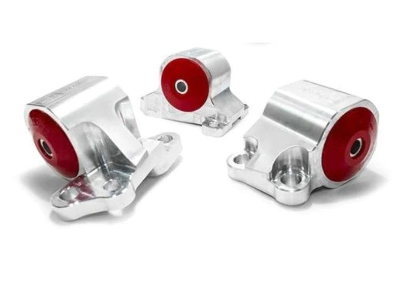 Innovative 92-95 Civic B/D Series Silver Aluminum Mounts 95A Bushings (2 Bolt)-thumbmail-1