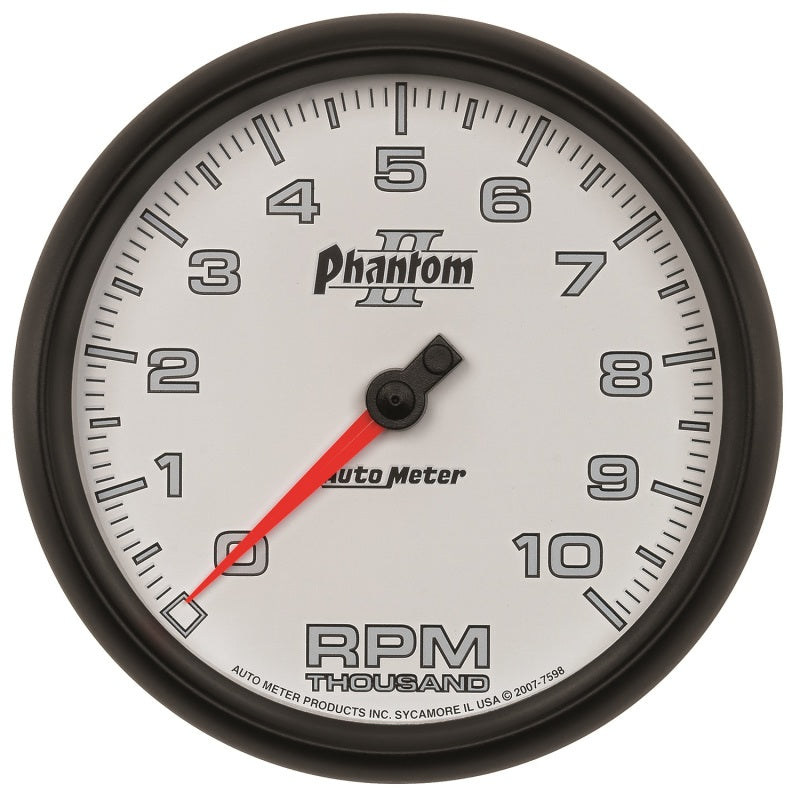 Autometer Phantom II 5in Electrical 10K RPM In-Dash Tachometer-thumbmail-1