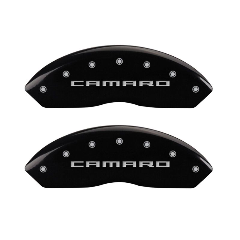 MGP 4 Caliper Covers Engraved Front Gen 5/Camaro Engraved Rear Gen 5/RS Black finish silver ch-thumbmail-2