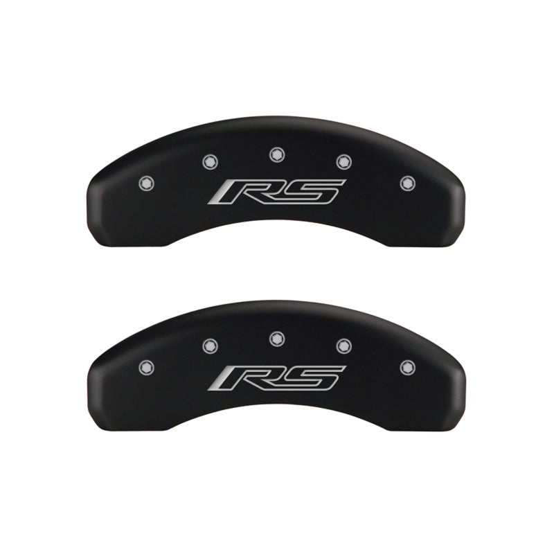 MGP 4 Caliper Covers Engraved Front Gen 5/Camaro Engraved Rear Gen 5/RS Red finish silver ch-thumbmail-4