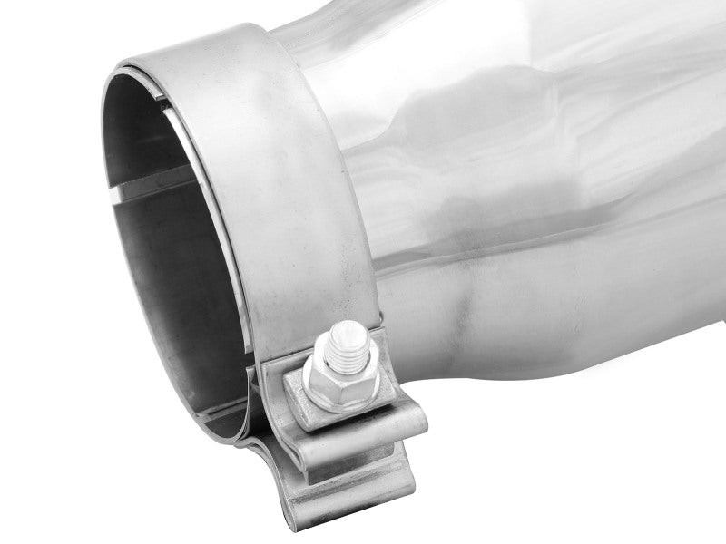 aFe MACHForce-XP 304 Stainless Steel Polished Exhaust Tip 3.5in x 4.5in Out x 12in L Clamp-On-thumbmail-6