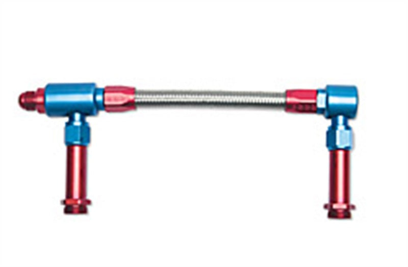 Russell Performance -8 AN to -8 AN ProFlex Holley 4500 Dual Inlet Carb Kit (Red/Blue)-thumbmail-7