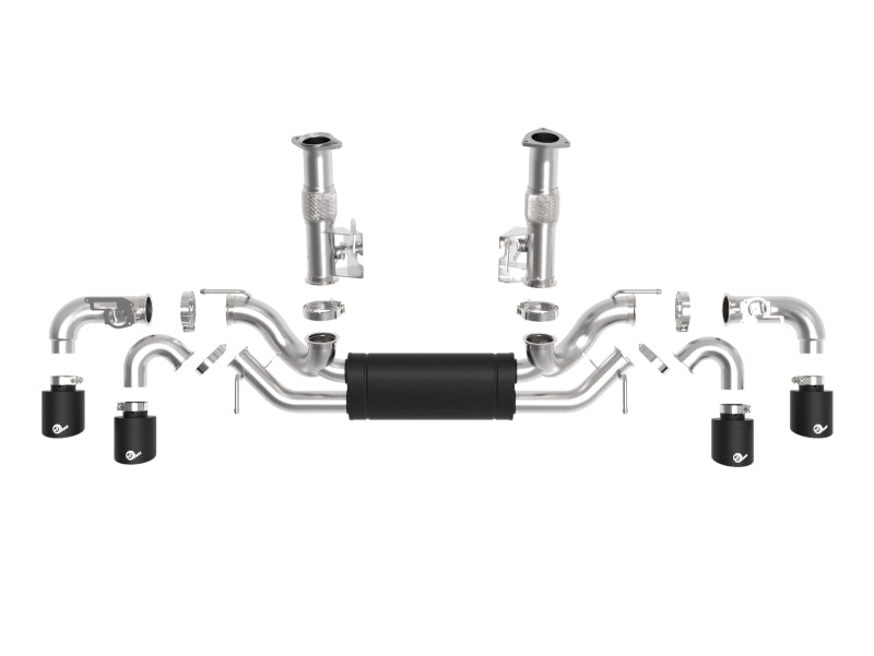 aFe MACH Force-Xp 3in to 2-1/2in 304SS Cat-Back 2020 Chevy Corvette (C8) 6.2L - Black Tip-thumbmail-9