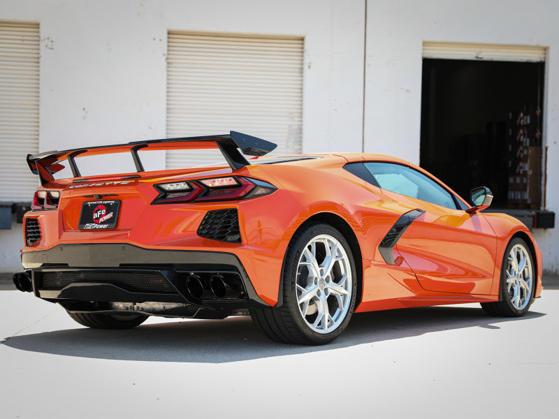 aFe MACH Force-Xp 3in to 2-1/2in 304SS Cat-Back 2020 Chevy Corvette (C8) 6.2L - Black Tip-thumbmail-3