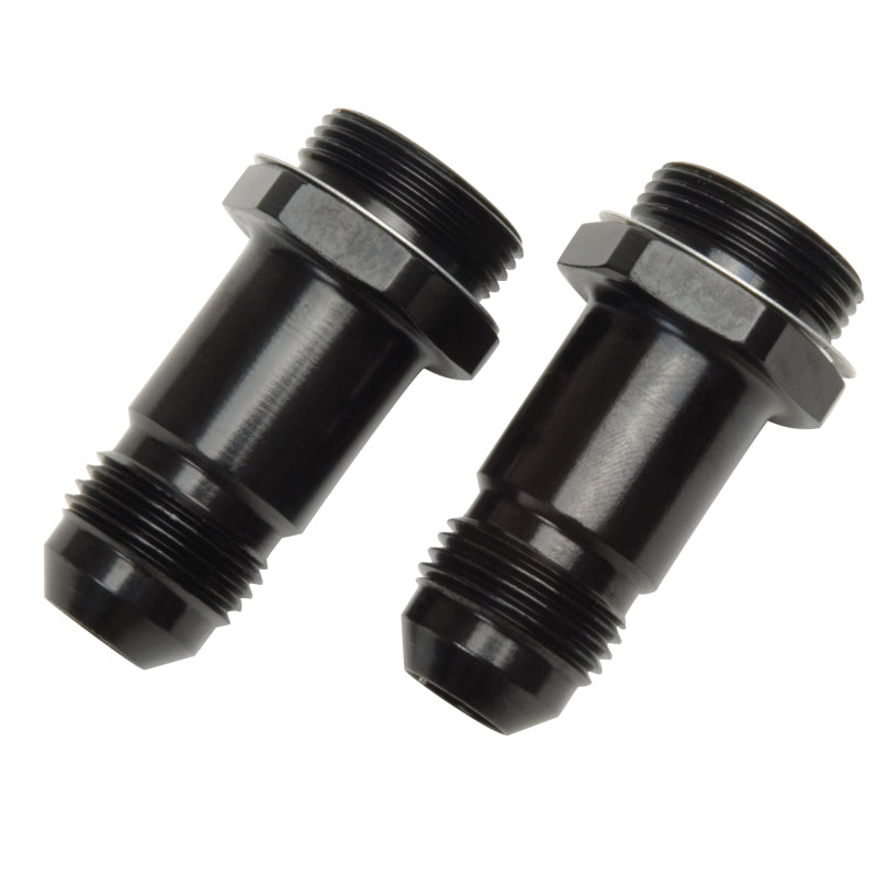 Russell Performance -8 AN Carb Adapter Fittings (2 pcs.) (Black)-thumbmail-2