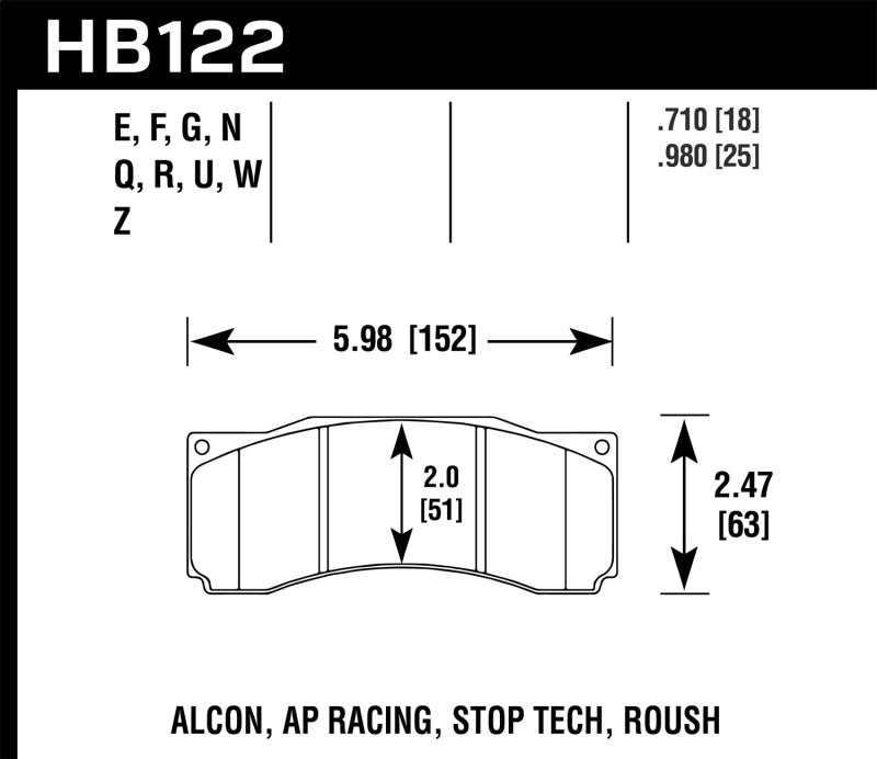 Hawk Stoptech ST-60 Caliper DTC-30 Race Brake Pads-thumbmail-2