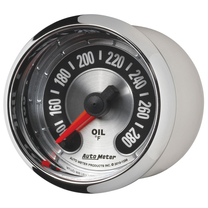 Autometer American Muscle 2-1/16in Full Sweep Electric Digital Stepper 140-280 Deg F Oil Temp Gauge-thumbmail-7