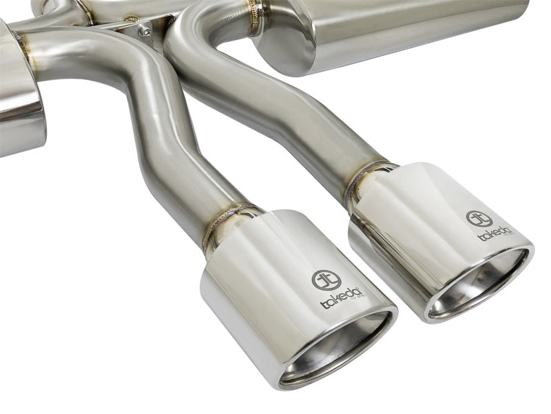aFe Takeda 3in 304 SS Cat-Back Exhaust System w/Polished Tips 2017+ Honda Civic Si (4dr) I4 1.5L (t)-thumbmail-10