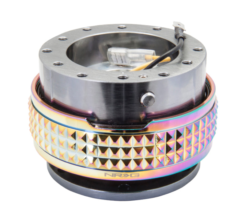 NRG Quick Release Kit - Pyramid Edition - Gunmetal Body / Neochrome Pyramid Ring-thumbmail-2