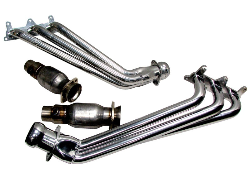 BBK 10-11 Camaro V6 Long Tube Exhaust Headers With Converters - 1-5/8 Chrome-thumbmail-4