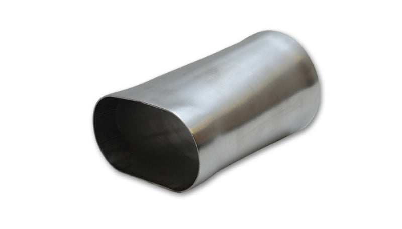Vibrant 3in oval (Nominal) x 3in Round Transiton adapter T304 SS 6in long-thumbmail-2