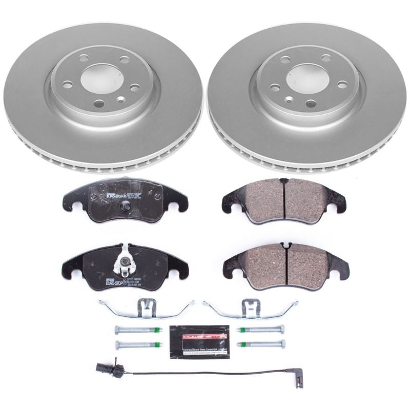 Power Stop 12-16 Audi A4 Front Euro-Stop Brake Kit-thumbmail-2