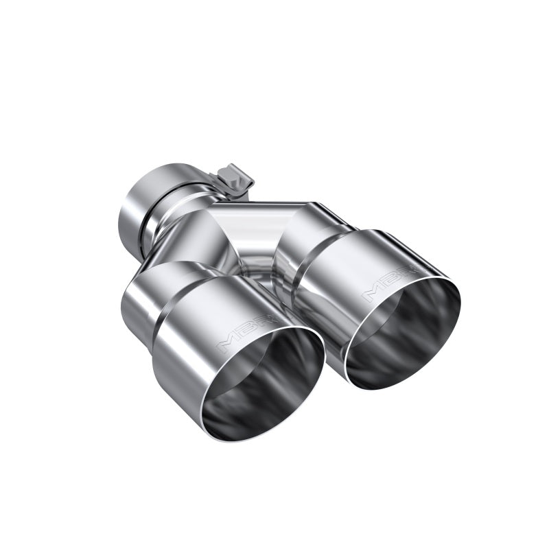 MBRP 3in ID / Dual 4in OD Out Staggered L 9.37in / R 9.87in Single Wall T304 SS Univ Exhaust Tip-thumbmail-2