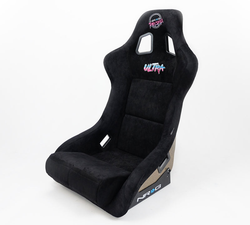 NRG FRP Bucket Seat ULTRA Edition - Large (Black Alcantara/Gold Glitter Back)-thumbmail-8